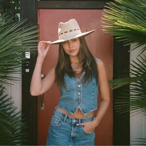 Hemlock Hermosa Straw Fedora Hat